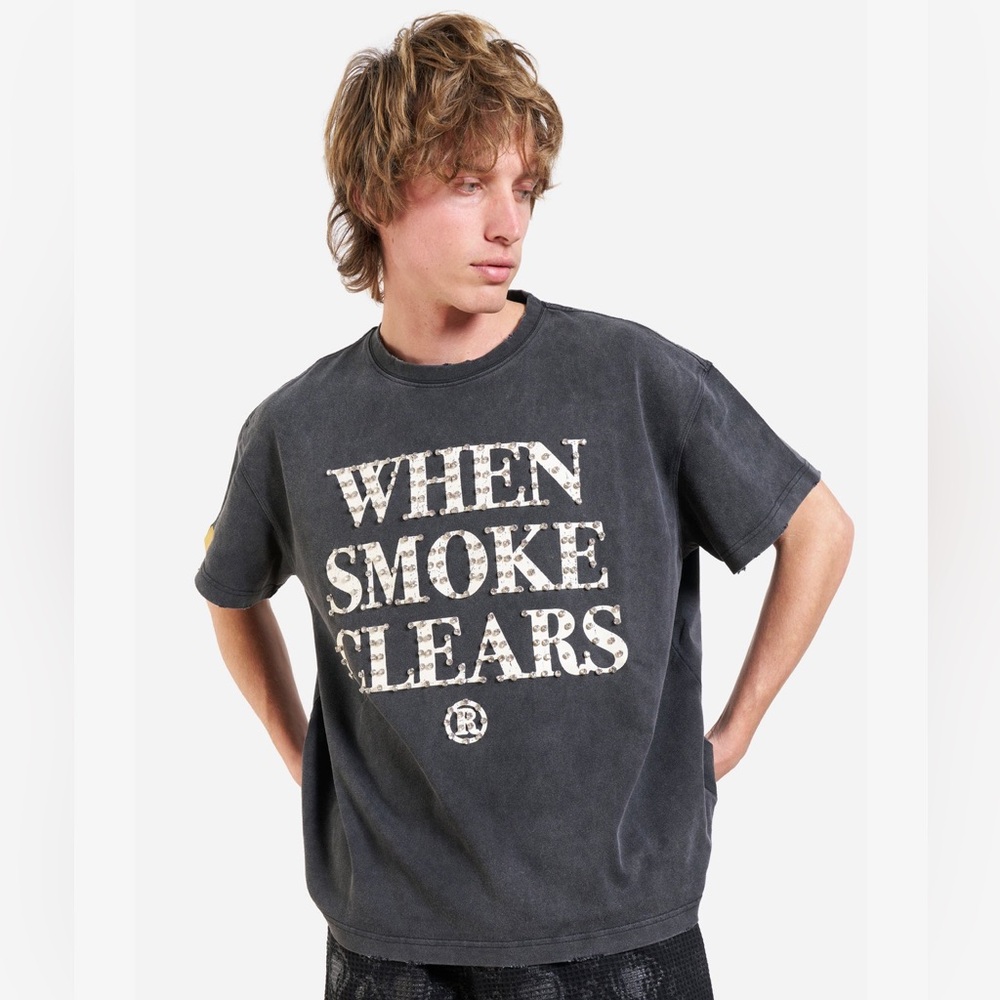 DIAMOND TEE WHEN SMOKE CLEARS Graphic‎ T-Shirt NWT SIZE XL